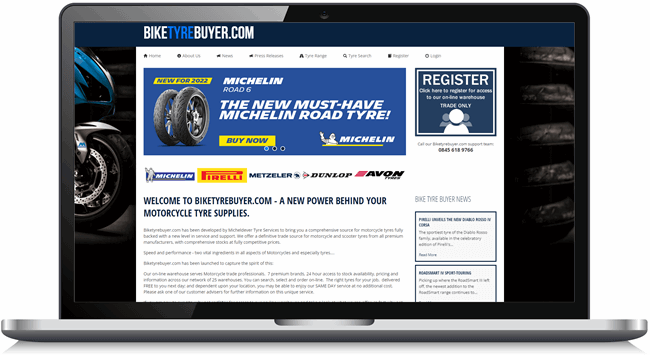 Bike Tyre Buyer Desktop Image